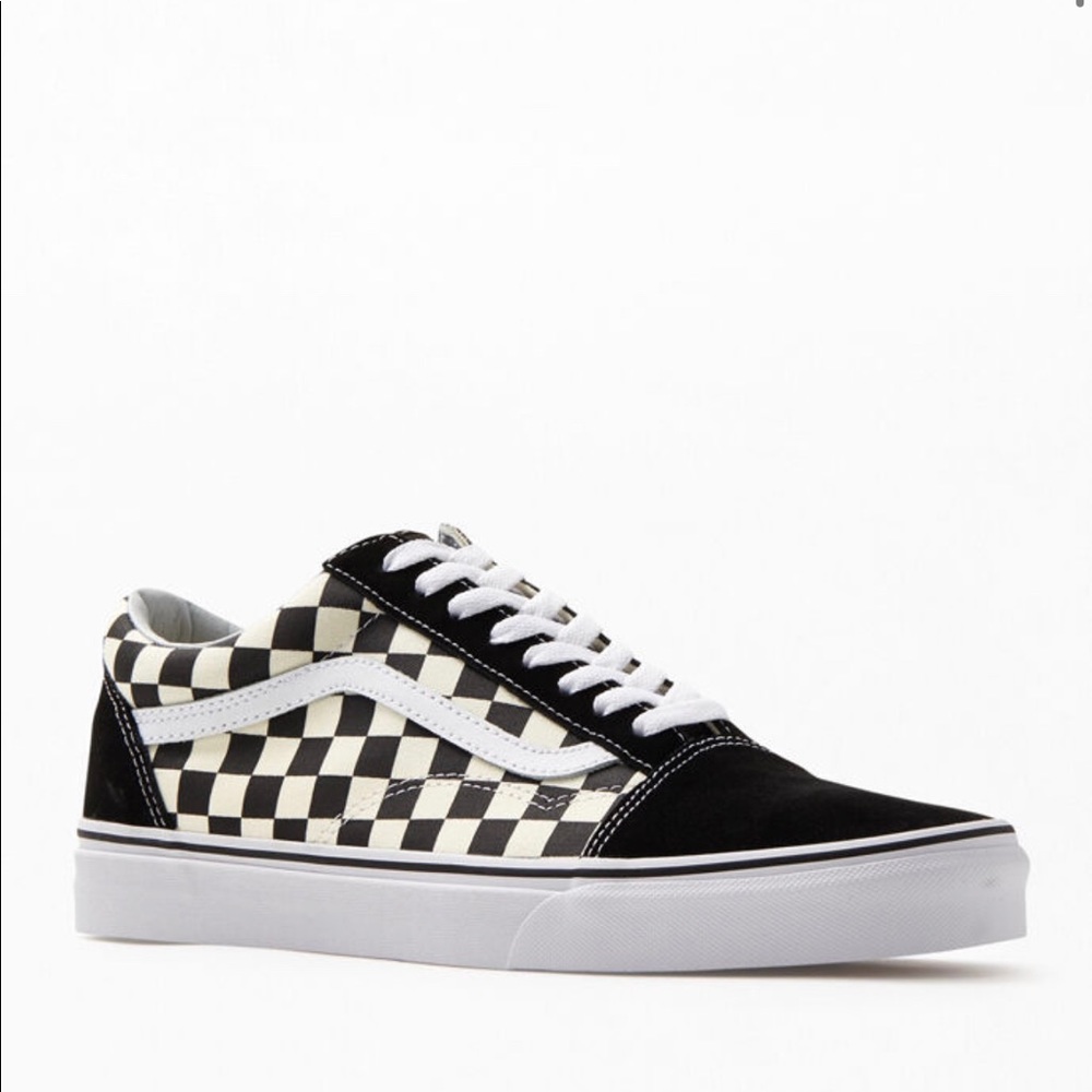 Checkered black & white vans